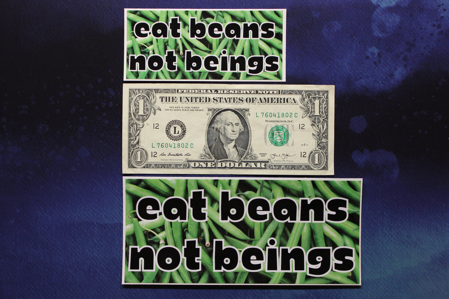 Eat Beans Not Beings Vinyl Sticker Vegan