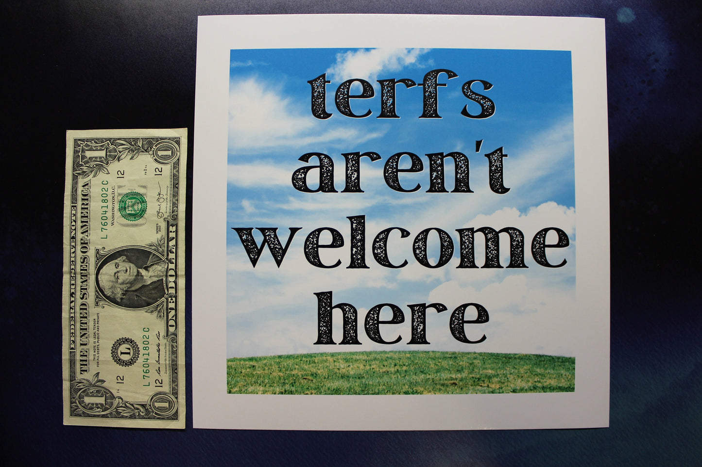 terfs Aren't Welcome Here Art Print Ready To Be Framed