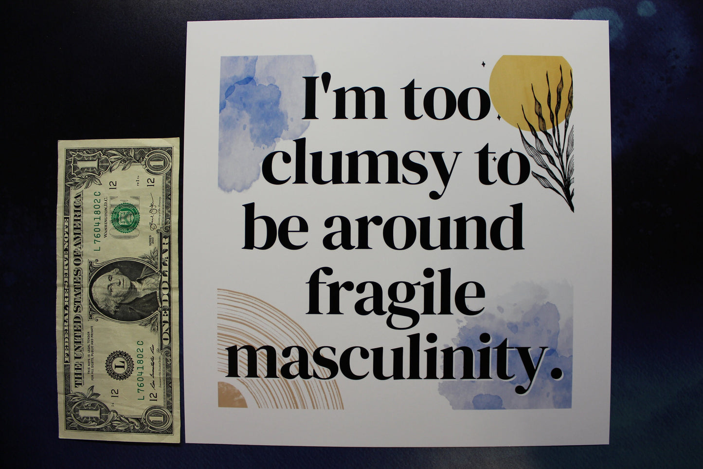 Fragile Masculinity Art Print Ready To Be Framed