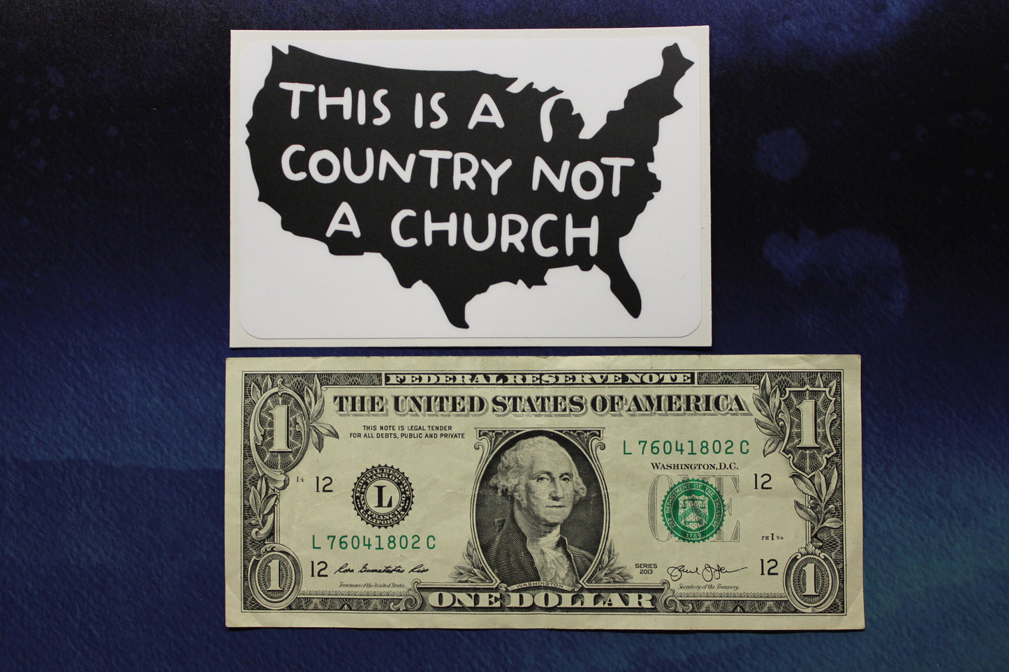 This Is A Country Not A Church Vinyl Sticker Reproductive Rights