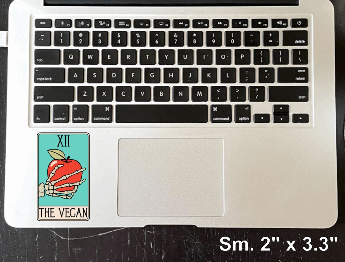 The Vegan Tarot Card Style Vinyl Sticker