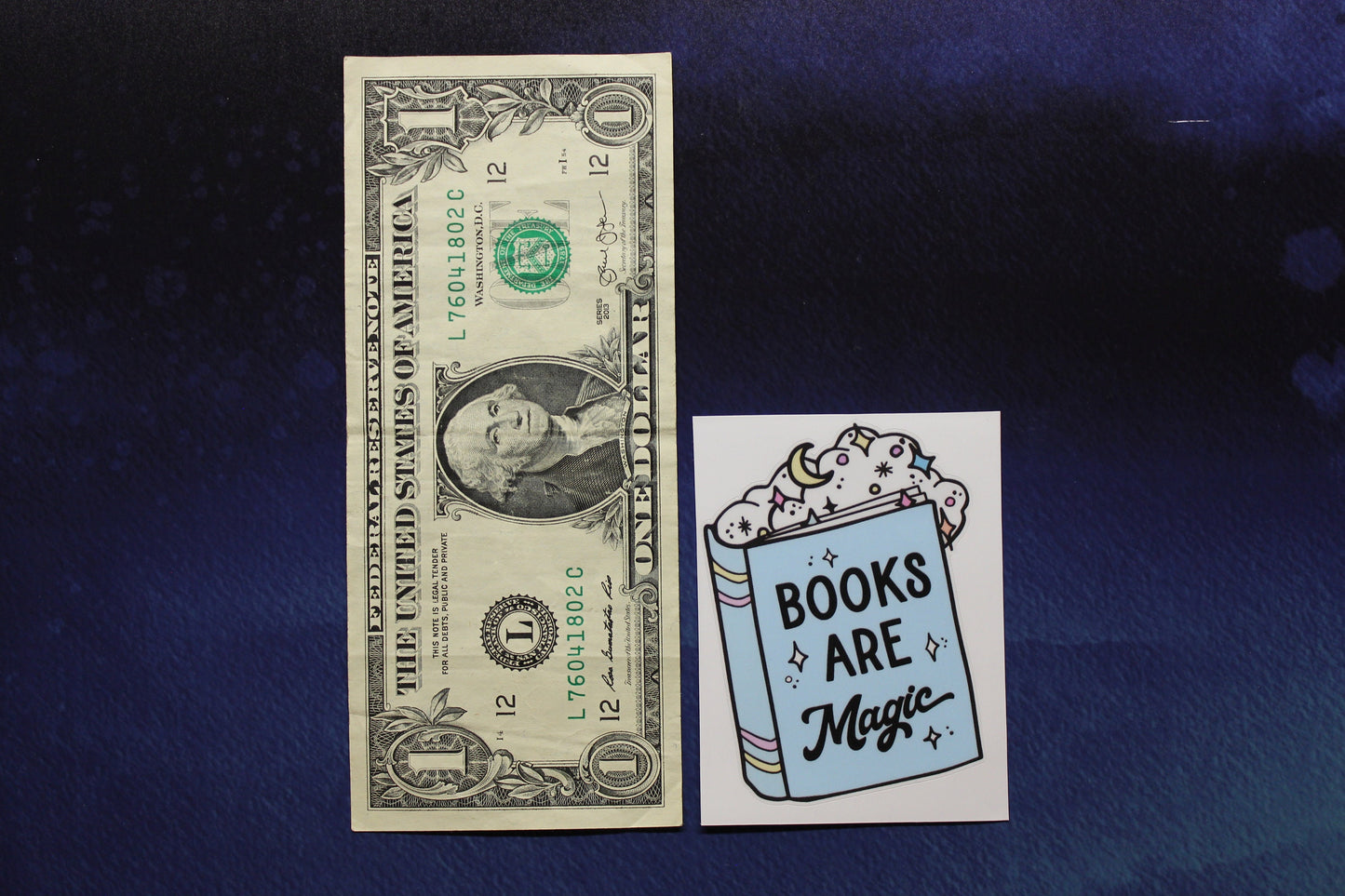 Books Are Magic Small Vinyl Sticker
