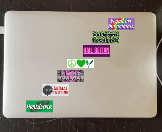 Vegan Issues Strip of Stickers