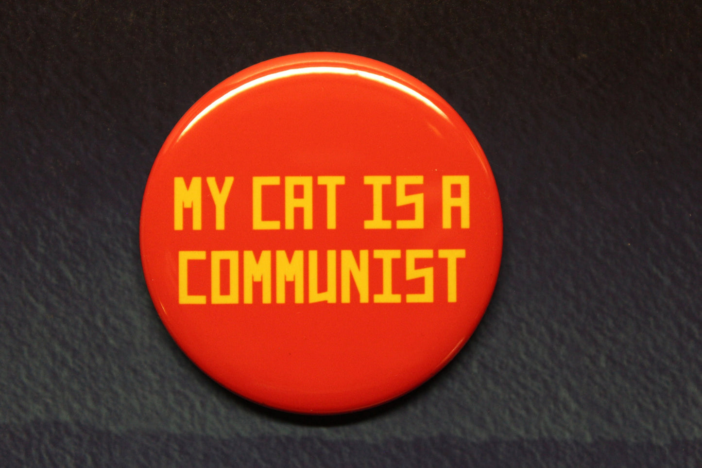 My Cat is a Communist Button Magnet or Bottle Opener