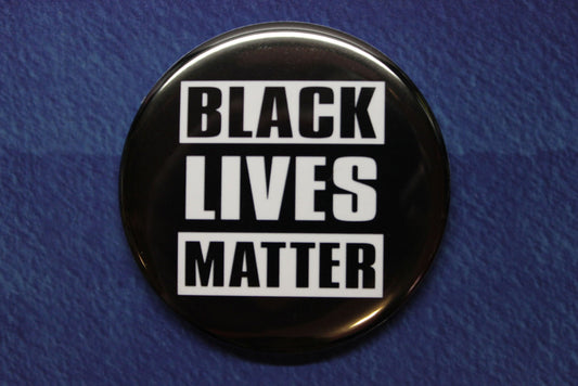 Black Lives Matter Button Magnet or Bottle Opener